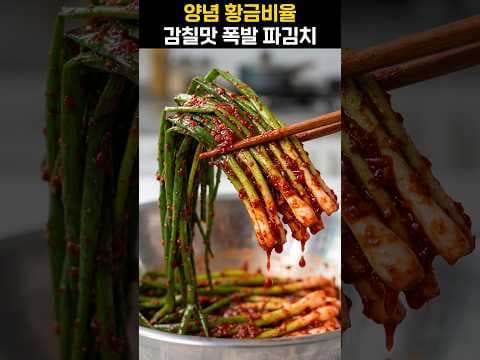 알싸하고 감칠맛 폭발하는 파김치 레시피